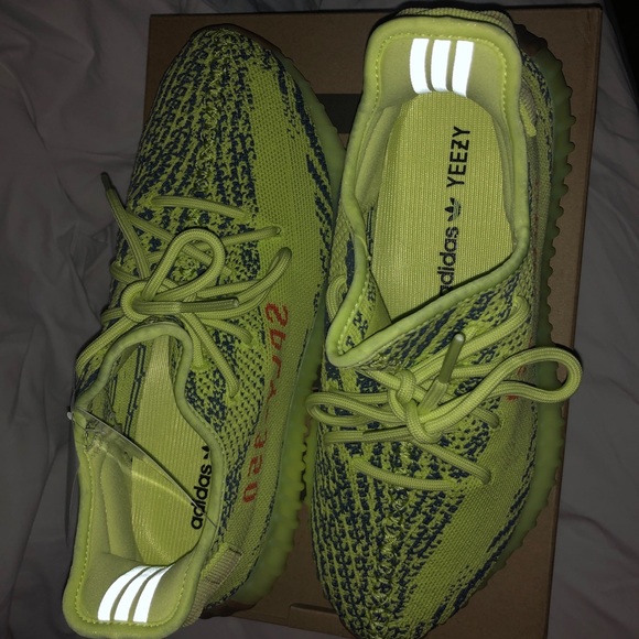 yeezy 350 yellow reflective